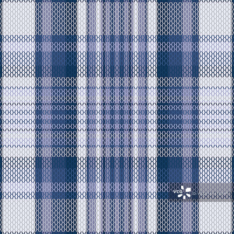 无缝冬季格子花纹背景图片素材