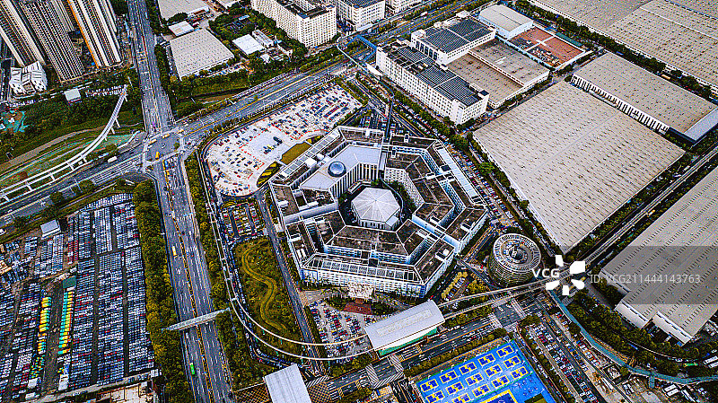 深圳比亚迪六角大楼总部图片素材