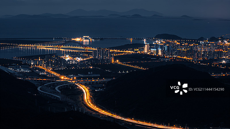 福泉山山顶夜景图片素材