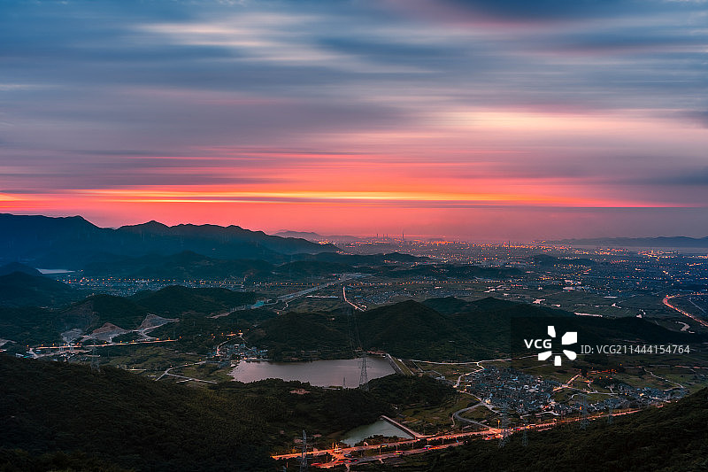 福泉山日落图片素材