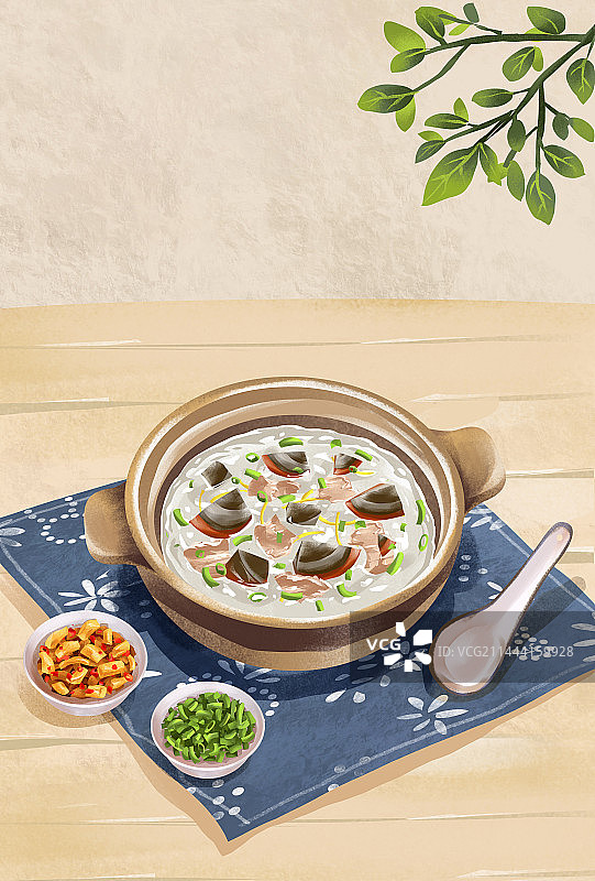广东佛山城市特色美食 生滚粥图片素材