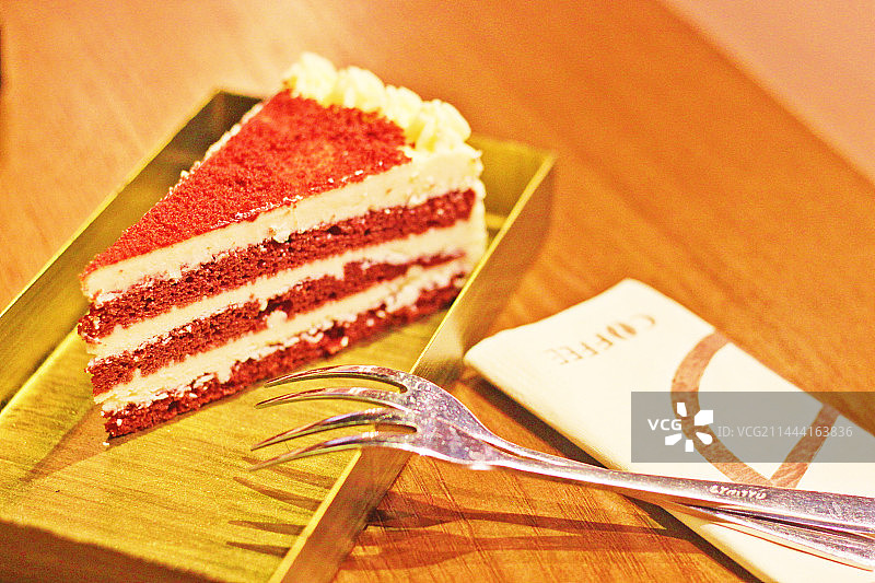 红丝绒蛋糕图片素材