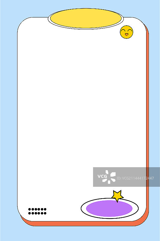 卡通边框可爱背景图图片素材