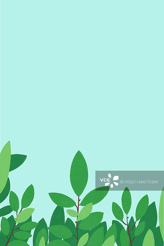 夏天春天大暑扁平简约背景图片素材