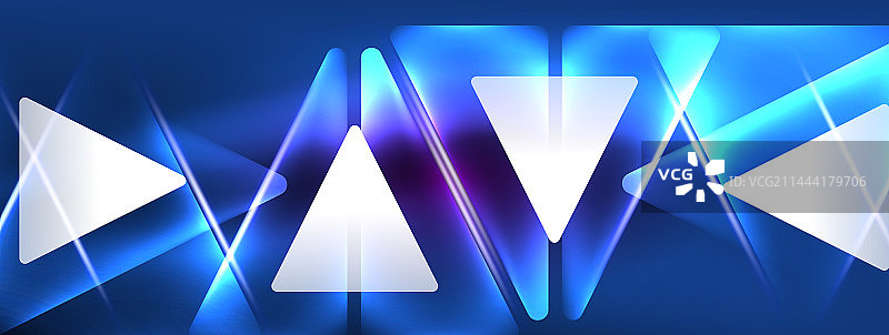 霓虹灯黑客几何背景虚拟图片素材