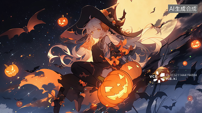 【AI数字艺术】万圣节插画图片素材