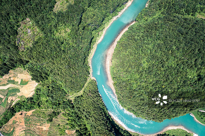 贵州遵义绥阳清溪峡风景区航拍图片素材