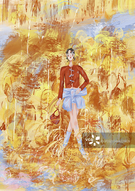 寒露时节与飘荡的芦苇图片素材