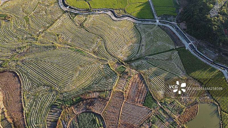 乡村航拍图片素材