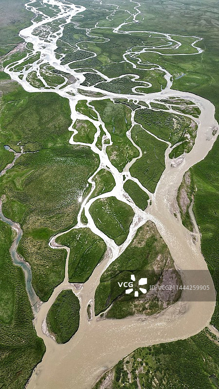 河流弯曲河道曲折纹理图片素材