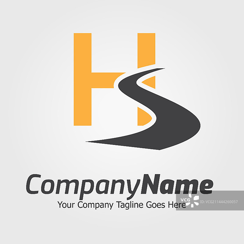 彩色字母H标志模板图片素材