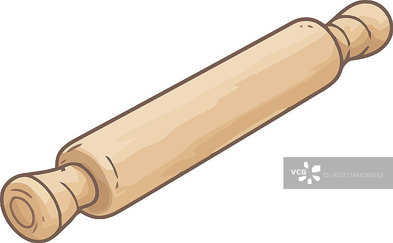 擀面杖图标，自制烹饪的象征图片素材