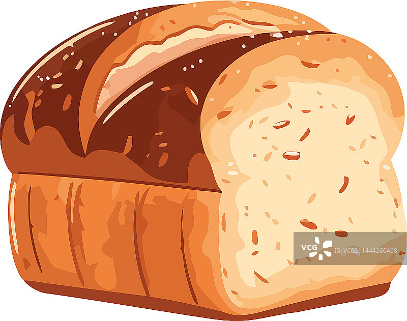 新鲜出炉的面包和羊角包午餐图片素材