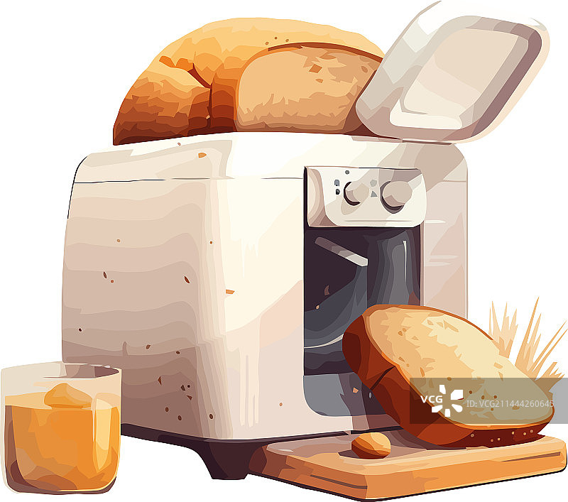 刚出炉的美味烤面包图片素材