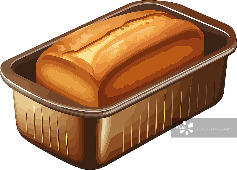 容器中的新鲜面包图片素材