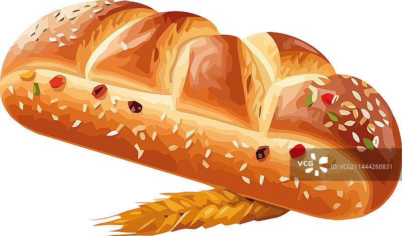 新鲜出炉的面包图标设计图片素材