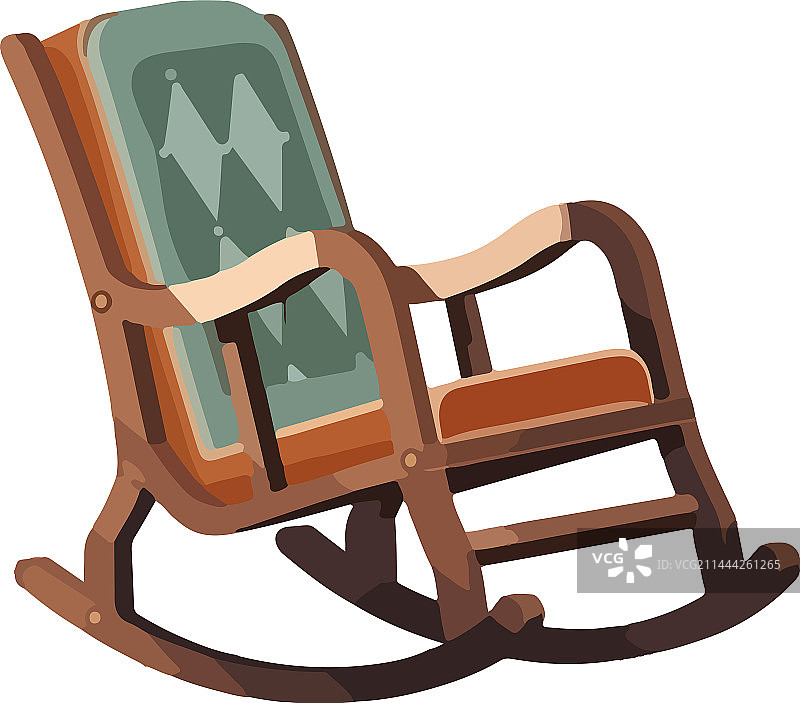 儿童坐在雪橇上享受舒适的椅子图片素材