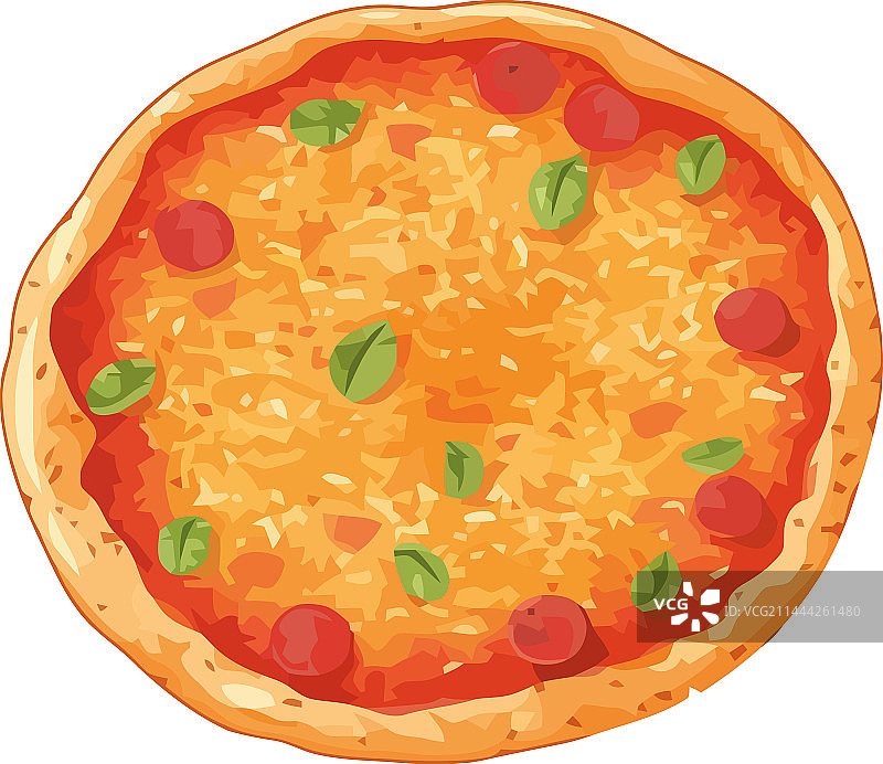 新鲜马苏里拉奶酪番茄美食披萨图片素材