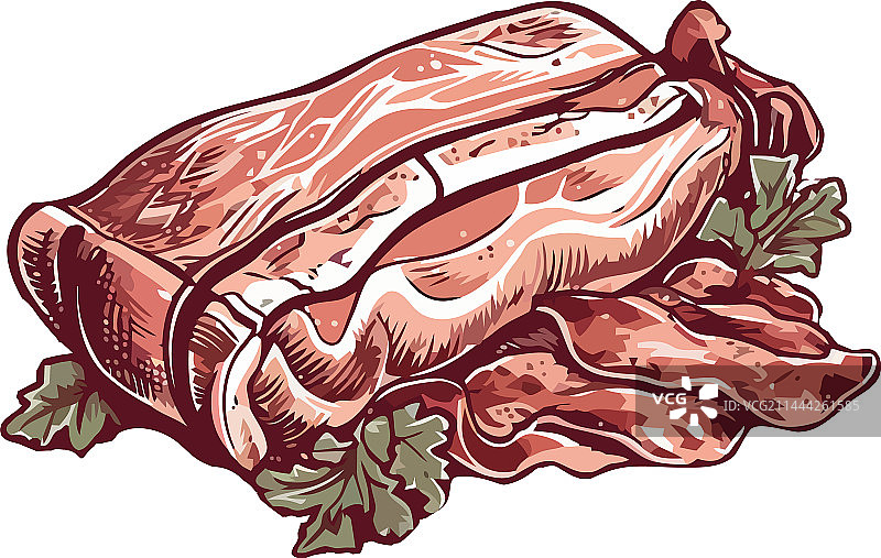 鲜肉猪肉美食图片素材