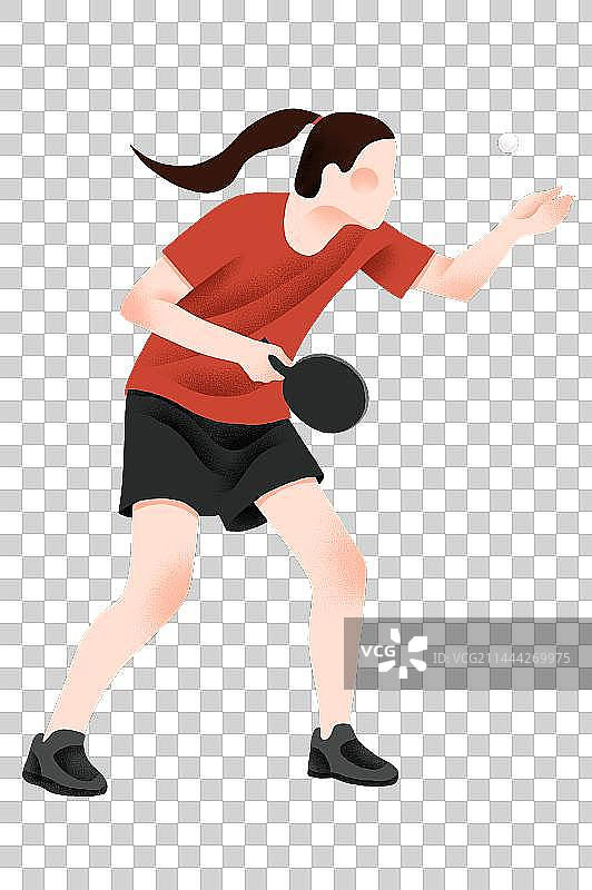 运动项目男子女子乒乓球元素图片素材