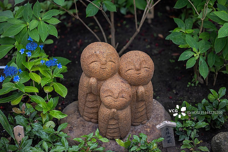 日本镰仓长谷寺的地藏图片素材