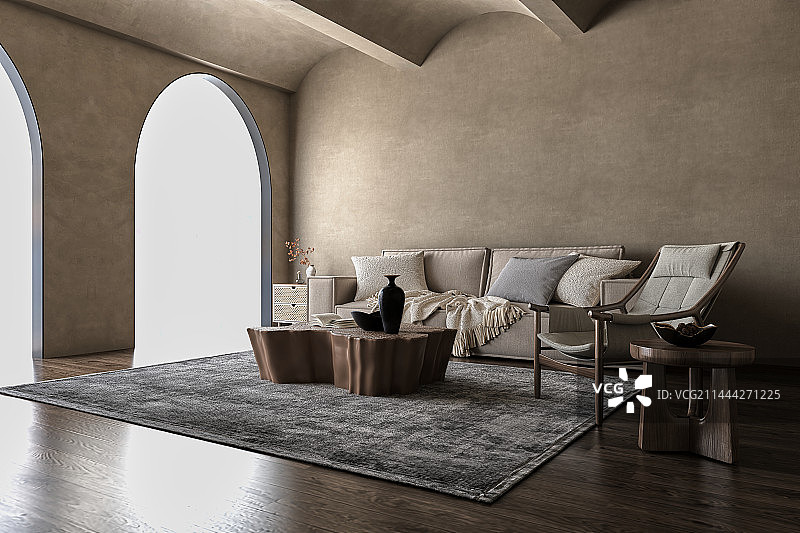 客气，起居室，室内设计，现代风格，侘寂风格图片素材