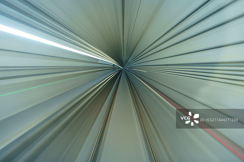 地铁内部隧道轨道成都地铁隧道穿梭延时摄影图片素材