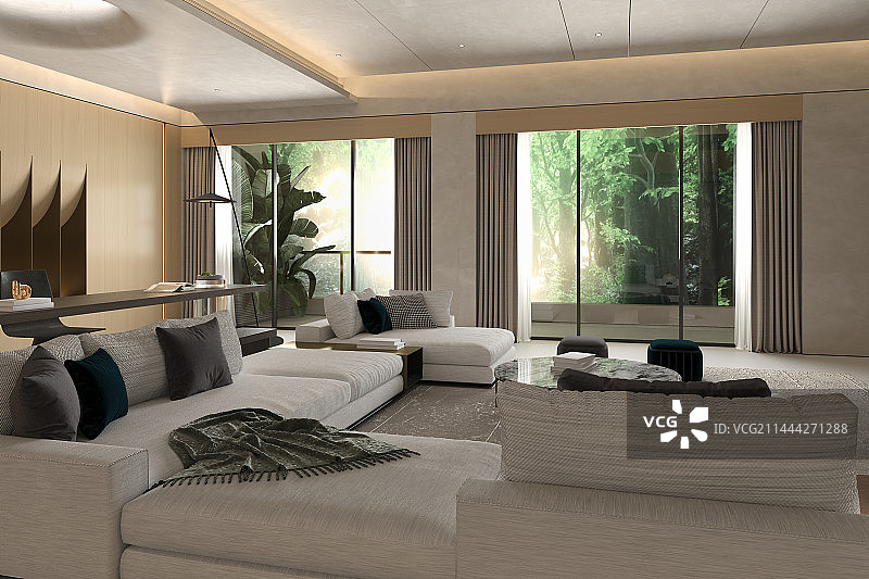 客气，起居室，室内设计，现代风格，侘寂风格图片素材