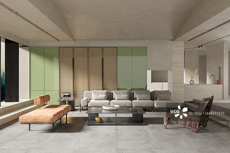 客气，起居室，室内设计，现代风格，侘寂风格图片素材