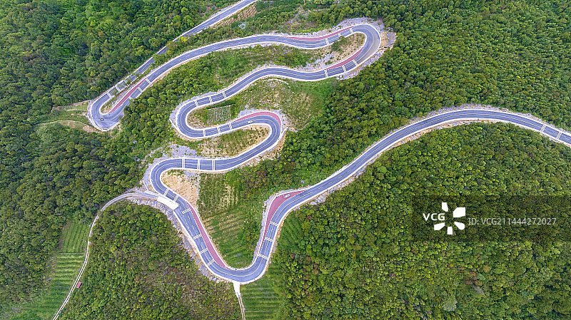 恩施宣恩黄坪村乡村公路图片素材