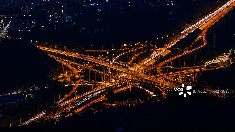 重庆最复杂立交-盘龙立交图片素材