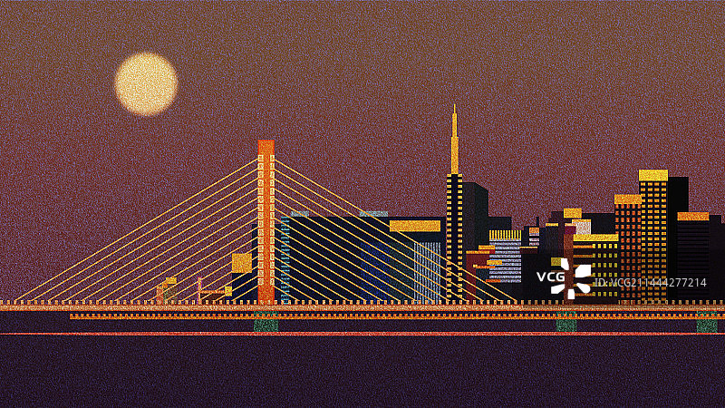 杭州城市插画场景图片素材