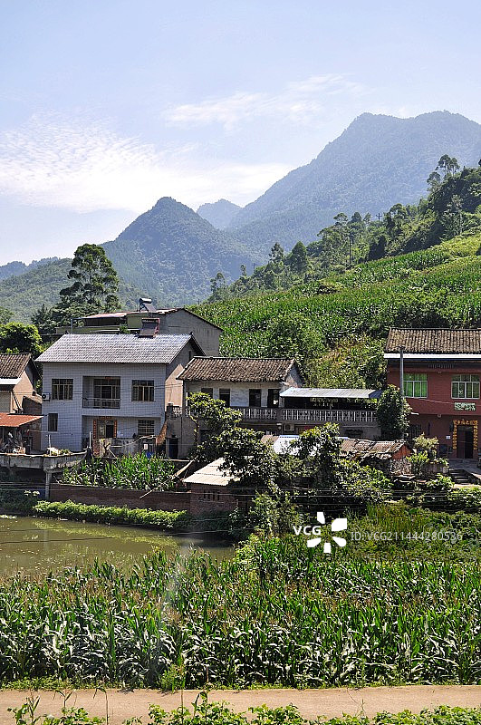 广安华蓥山乡村风光图片素材