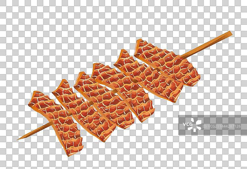 牛杂美食插画元素图片素材