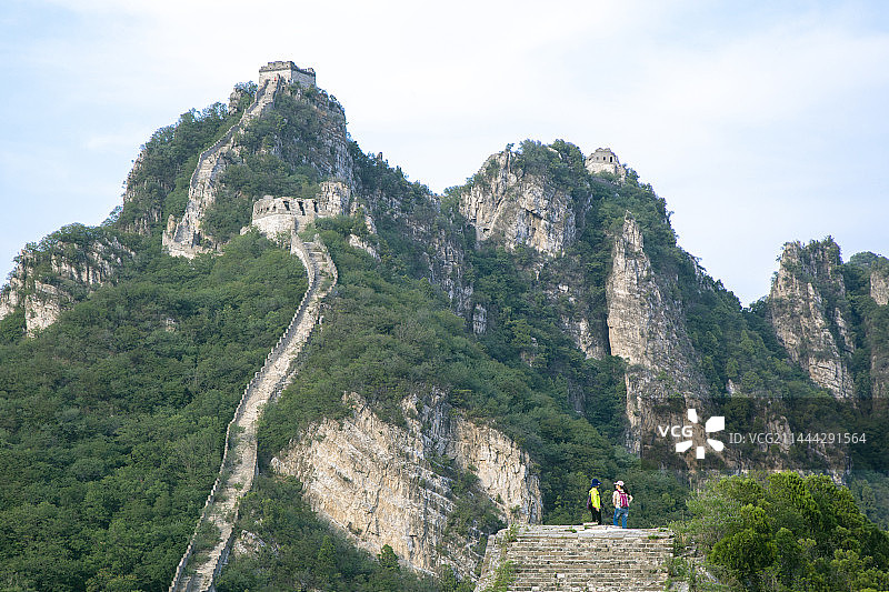 中国北京市怀柔区“箭扣长城”风光图片素材