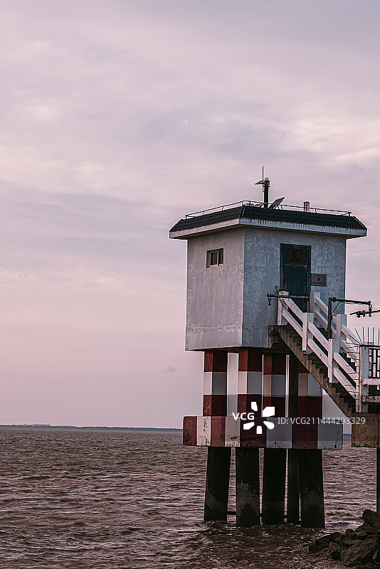 上海横沙岛小白屋图片素材