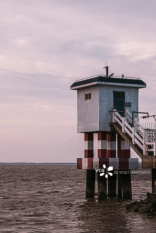 上海横沙岛小白屋图片素材
