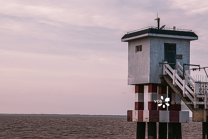 上海横沙岛小白屋图片素材