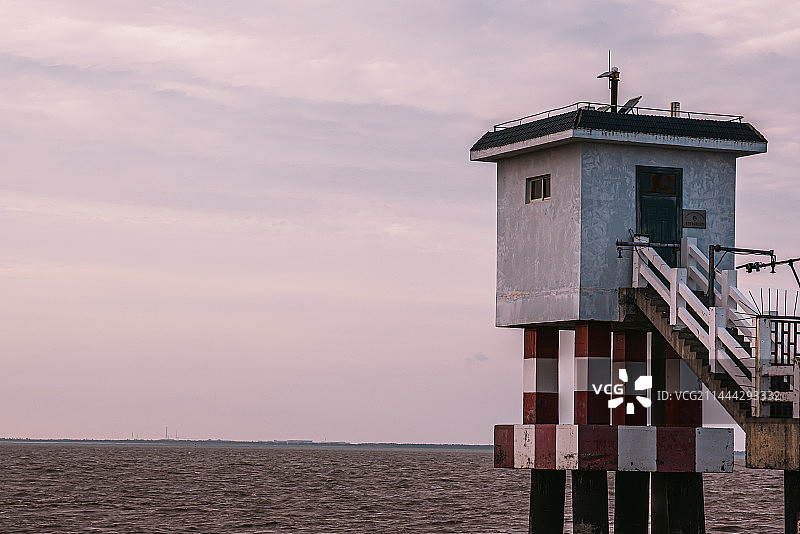 上海横沙岛小白屋图片素材