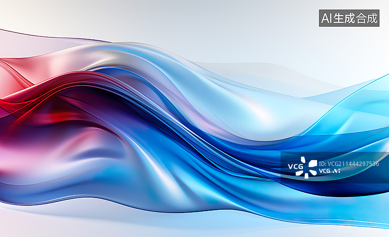 【AI数字艺术】丝绸效果一带一路3d现代创意抽象曲线质感背景图片素材