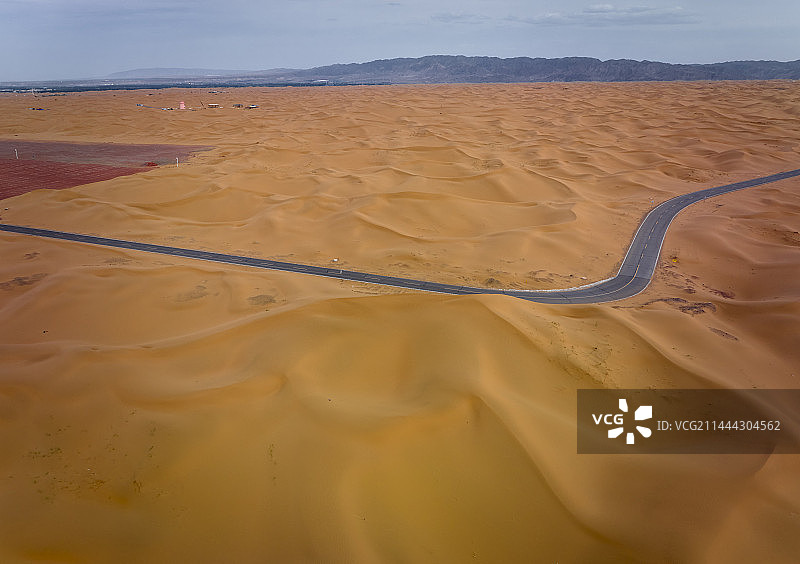 宁夏中卫市沙坡头景区航拍图片图片素材