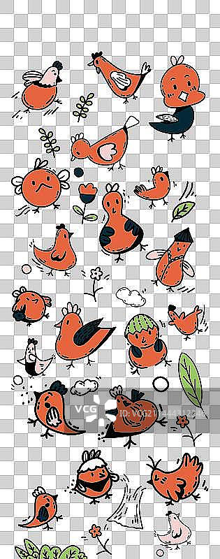 鸡仔日记图片素材