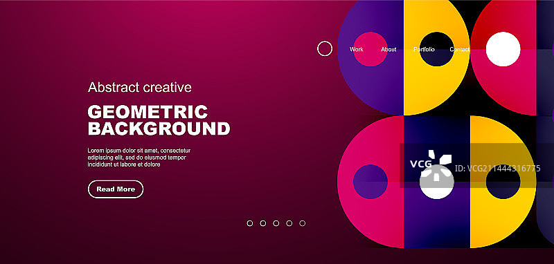 简单的圆圈和圆形元素图案图片素材