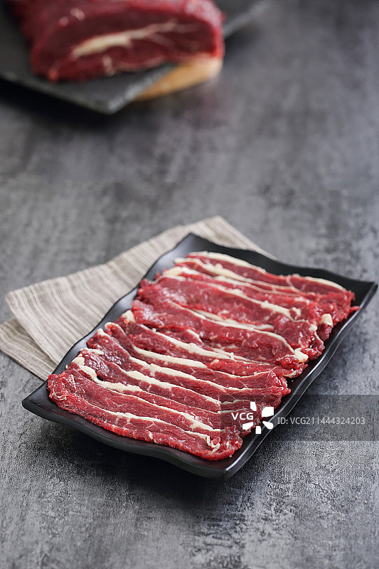 潮汕牛肉火锅鲜牛肉鲜切牛肉图片素材