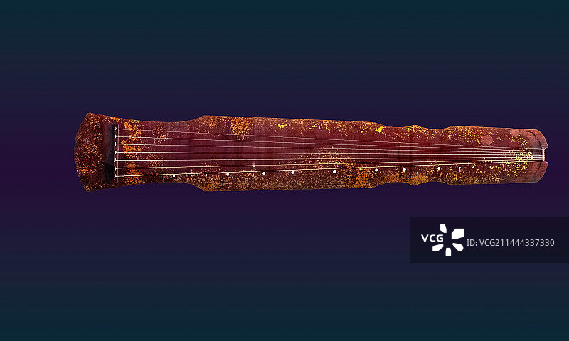 中国传统民族乐器，古琴图片素材