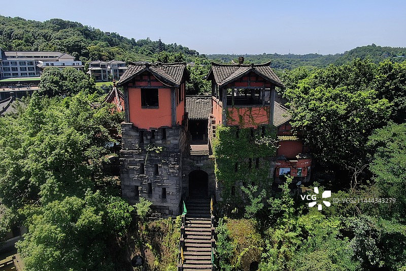 广安神龙山巴人石头城图片素材