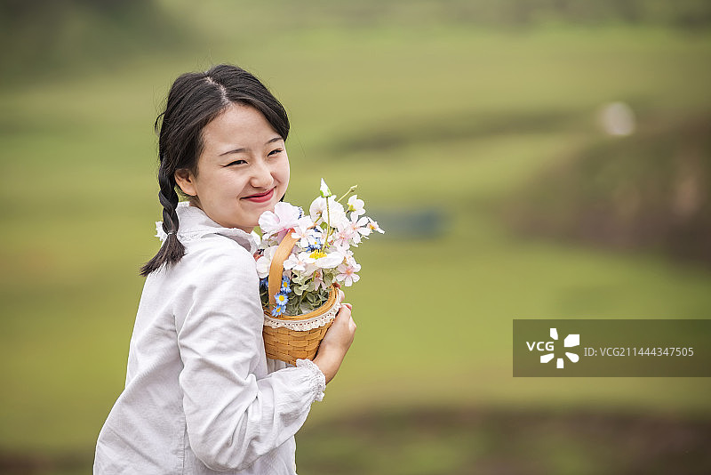 清纯少女图片素材