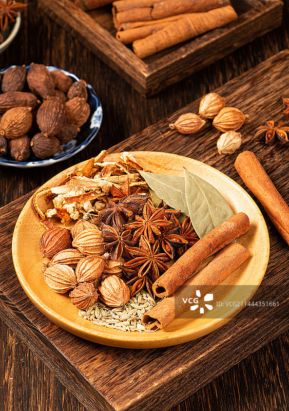 中国传统五香卤料图片素材