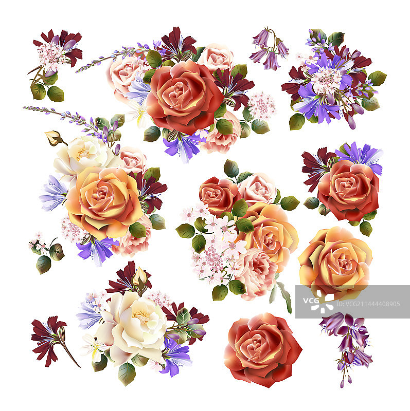 花束组合图片素材