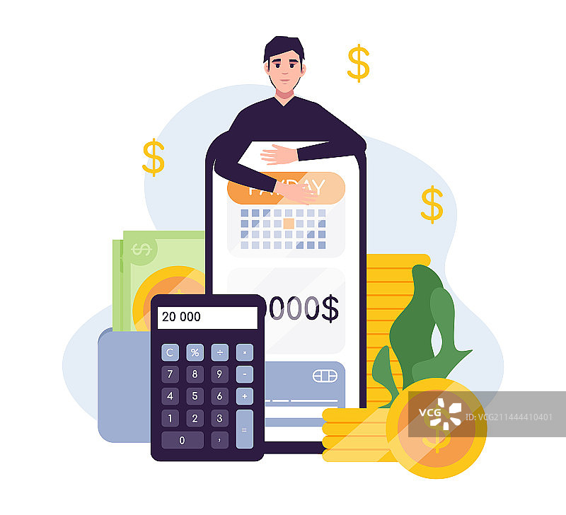 付款日期或发薪日图片素材